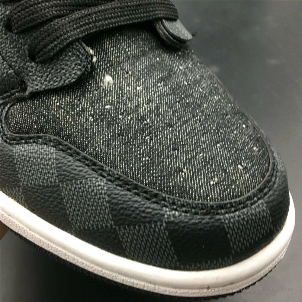 Off White X Jordan 1 X LV Black