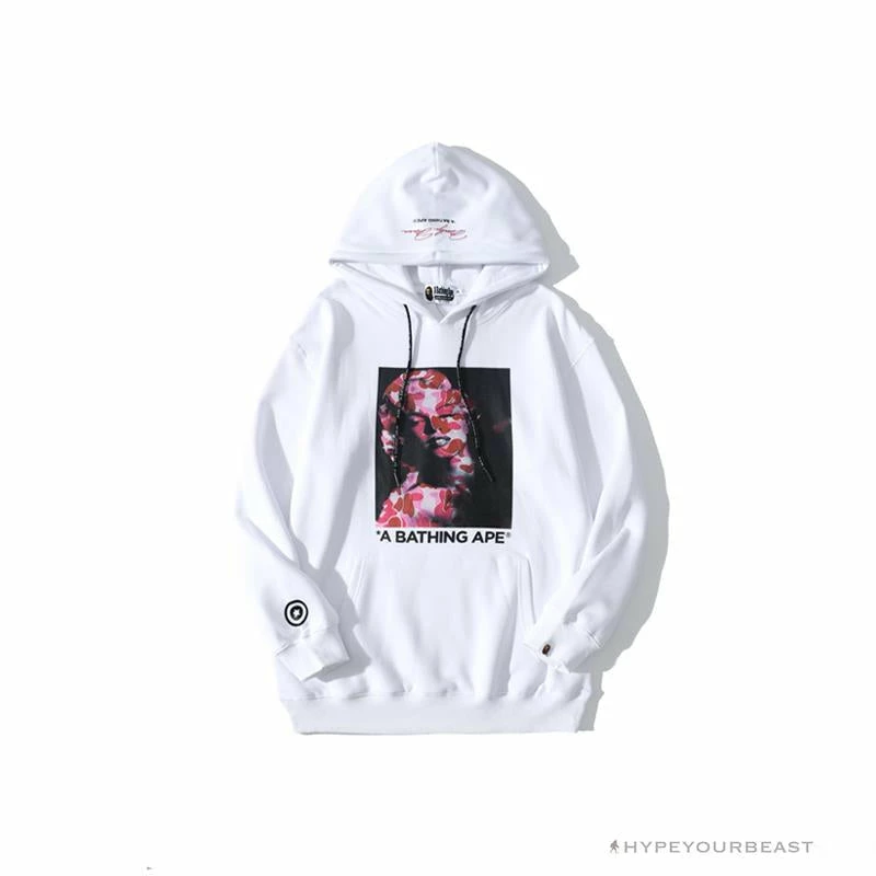 BAPE Marilyn Monroe Powder Camouflage Hoodie ‘WHITE’