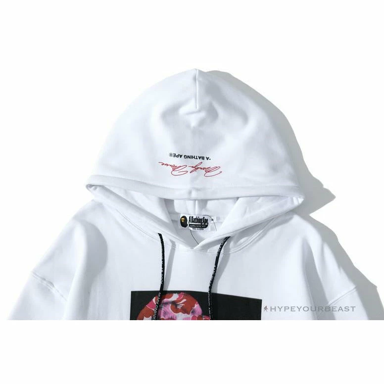 BAPE Marilyn Monroe Powder Camouflage Hoodie ‘WHITE’