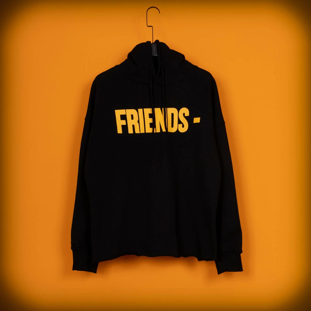 HypeYourBeast Hoodies & Jackets Vlone Yellow And Black Friends Hoodie