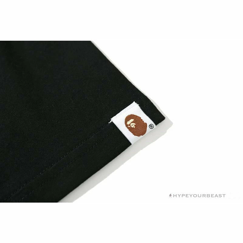 Clothes BAPE Green Ape Head Blue Storm Tee Shirt ‘BLACK’