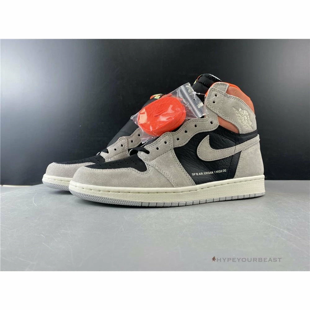 Air Jordan 1 Retro High OG Neutral Grey Hyper Crimson