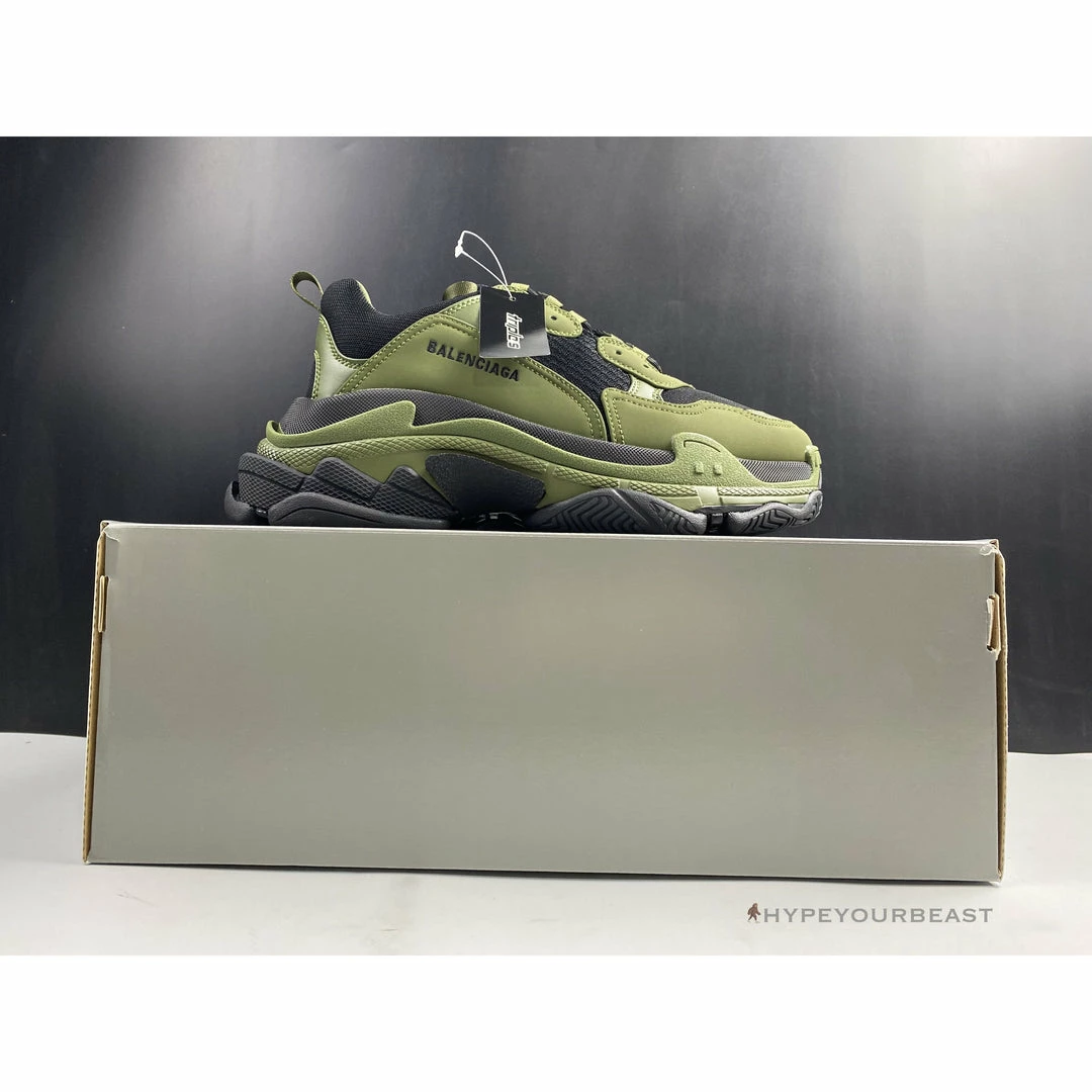 bcg triple s green / black Ba*len*cia*ga
