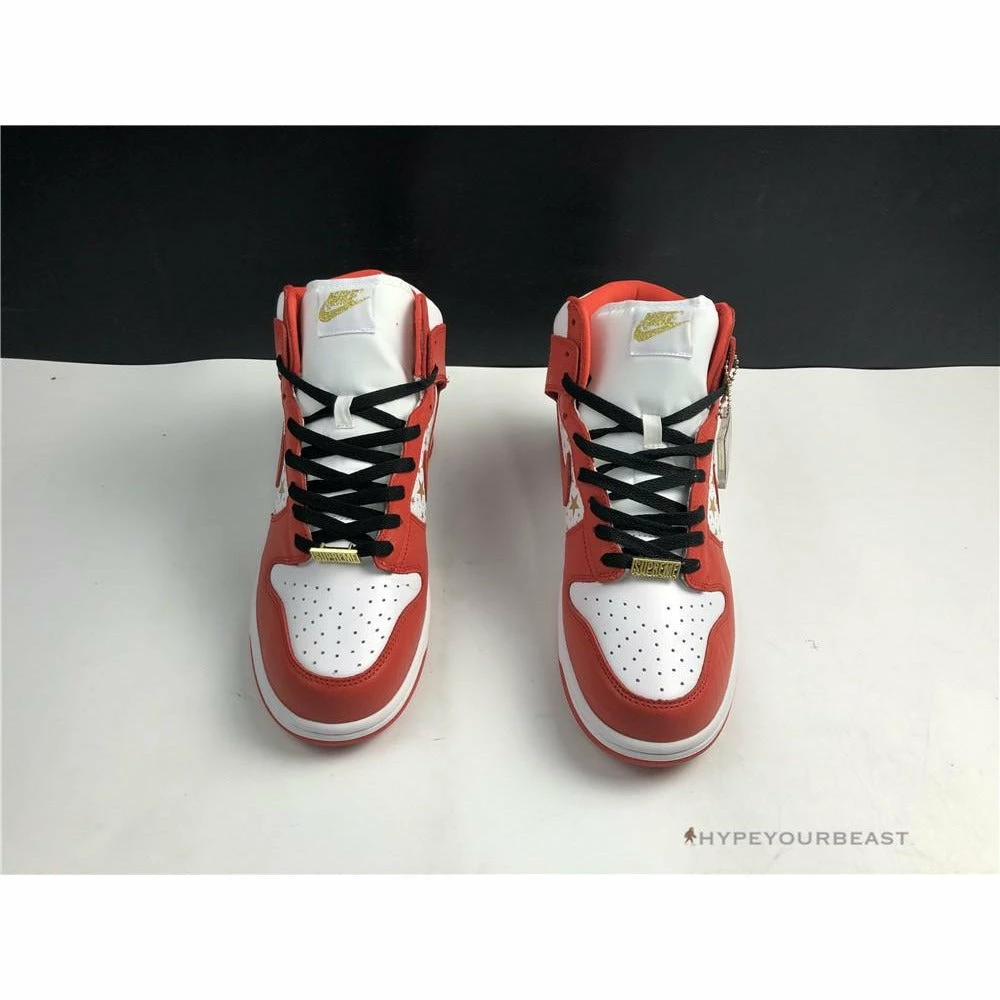 nike dunk high x S*p*e red