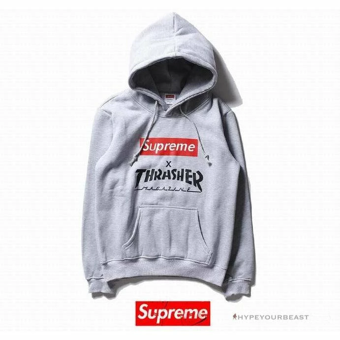 hoodies & jackets S*p*e x thrasher hoodie grey