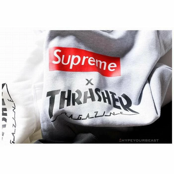 hoodies & jackets S*p*e x thrasher hoodie white