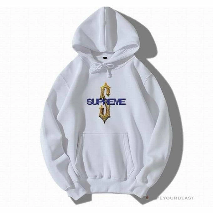 S*p*e gold s purple white hoodie
