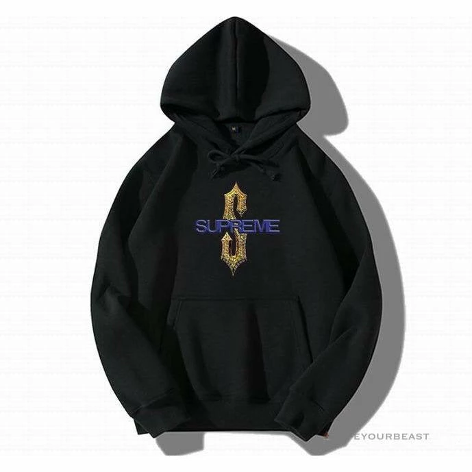 S*p*e hoodie black gold s purple hoodies & jackets