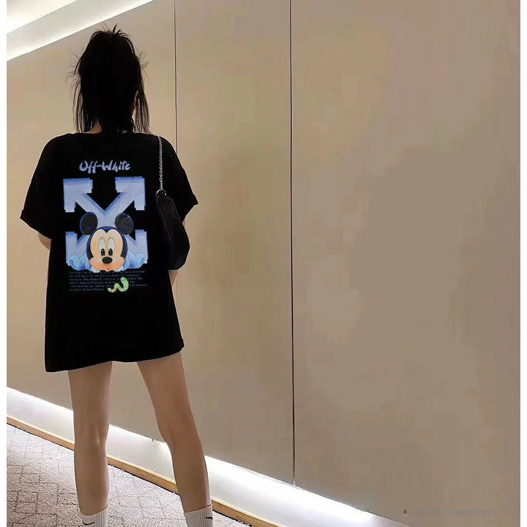 OFF-WHITE Disney Spring X Summer Mickey Arrow Tee Shirt ‘BLACK’ T-Shirts