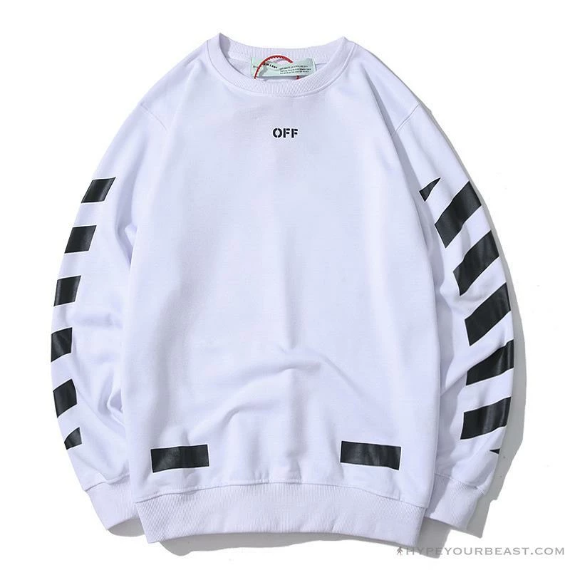 OFF-WHITE Classic Basic Cotton Terry Long Sleeve Shirt ‘WHITE’