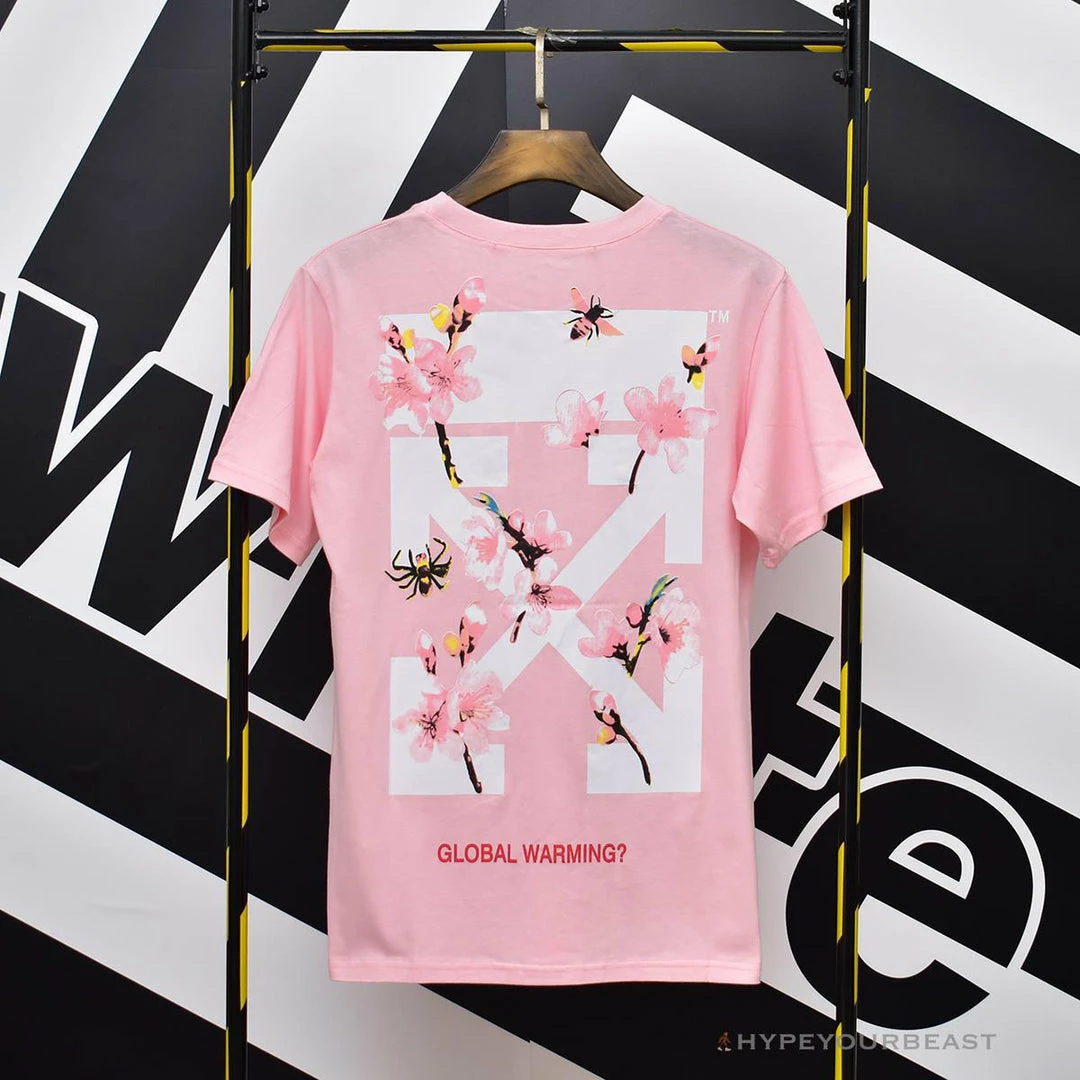 OFF-WHITE Sakura Tee Shirt ‘PINK’ T-Shirts