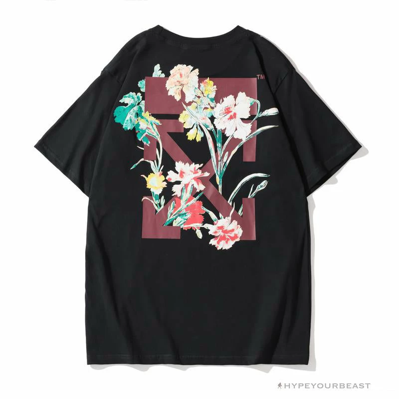 T-Shirts OFF-WHITE Flower Edition Tee Shirt ‘BLACK’