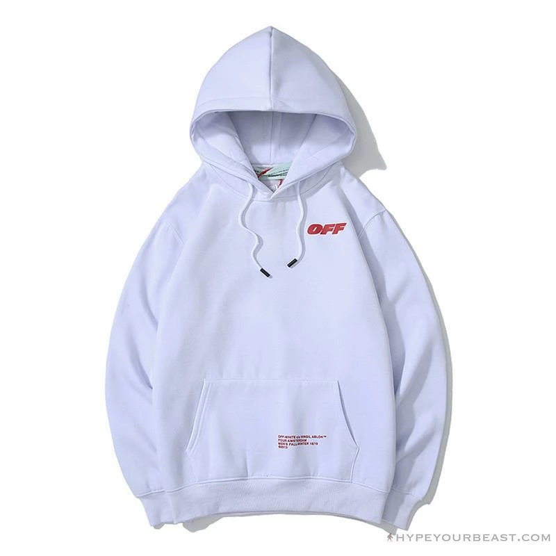 OFF-WHITE CO VIRGIL ABLO Netherlands Museum Hoodie ‘WHITE’ Hoodies & Jackets