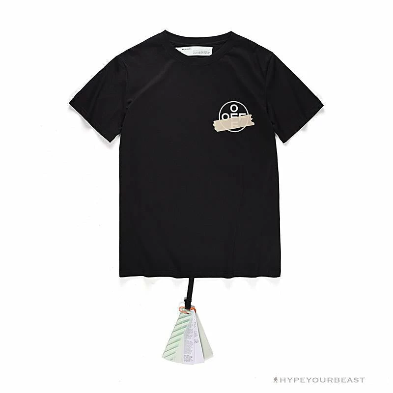 OFF-WHITE Explosive Strip Basic Arrow Tee Shirt ‘BLACK’