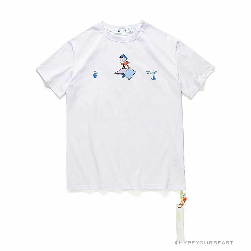 OFF-WHITE Summer Donald Duck Print Tee Shirt ‘WHITE’