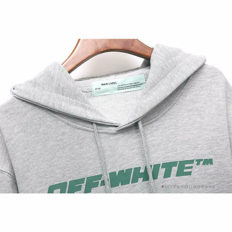 Hoodies & Jackets OFF-WHITE Hand-Painted Utility Pole Worker Hoodie ‘GREY’