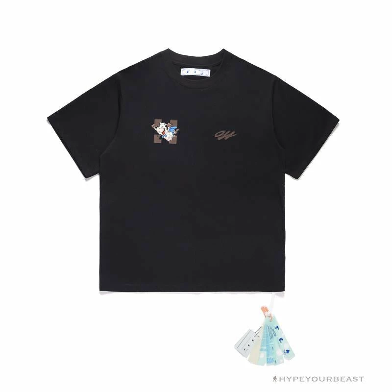 OFF-WHITE Arrow Flying Cow Tee Shirt ‘BLACK’ T-Shirts