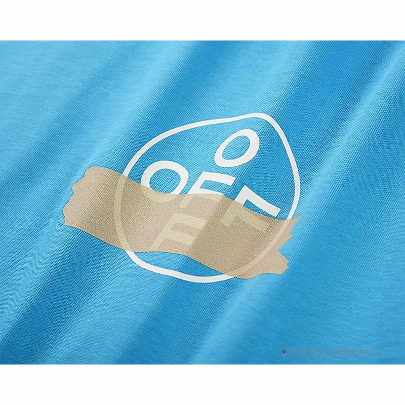 OFF-WHITE Explosive Strip Basic Arrow Tee Shirt ‘BLUE’ T-Shirts