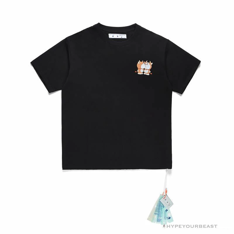OFF-WHITE Year Of The Ox Doraemon Arrow Tee Shirt ‘BLACK’