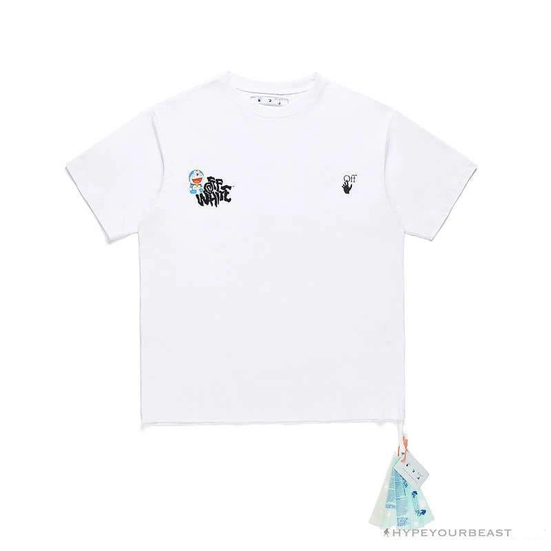 OFF-WHITE Graffiti Letter Doraemon Tee Shirt ‘WHITE’