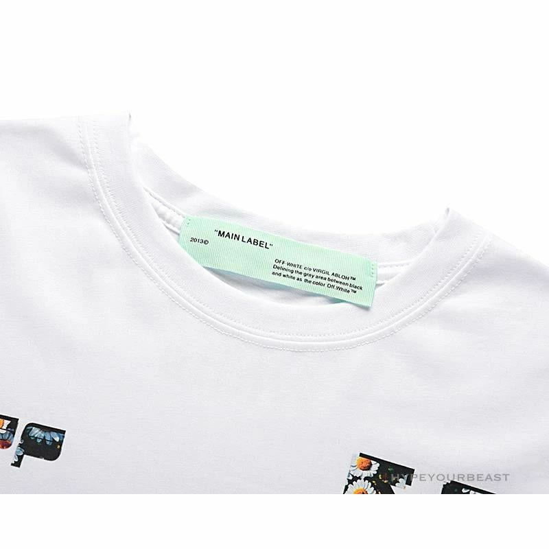T-Shirts OFF-WHITE Daisy Graffiti Arrow Conley Tee Shirt ‘WHITE’