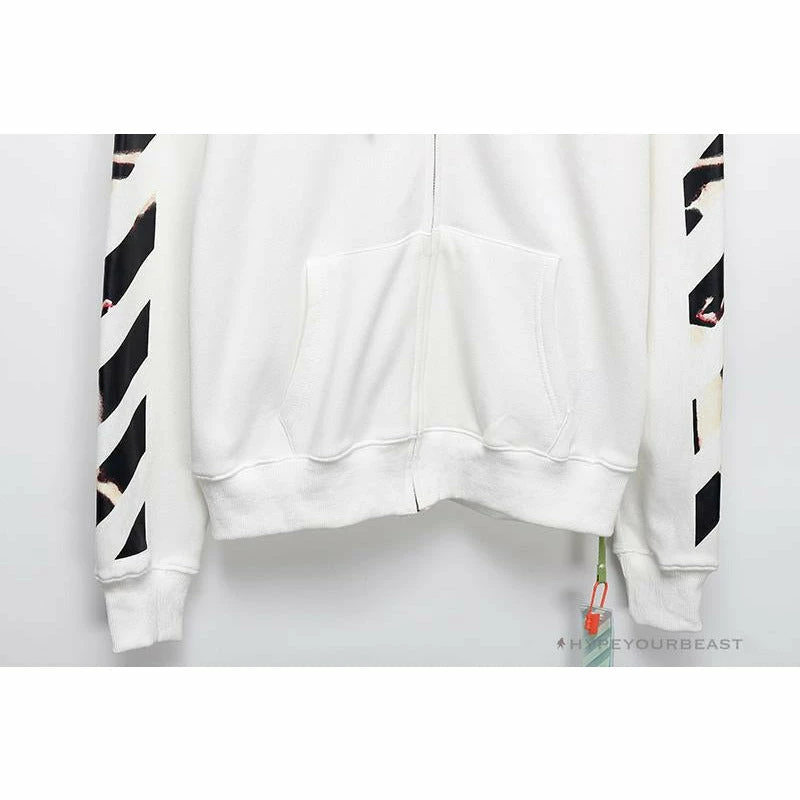 OFF-WHITE Angel Jesus Religious Print Hoodie ‘WHITE’