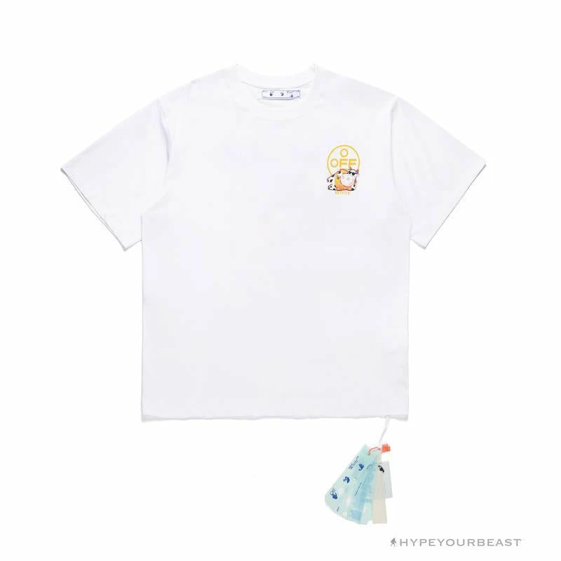 T-Shirts OFF-WHITE Hawaiian Cow Arrow Tee Shirt “WHITE’