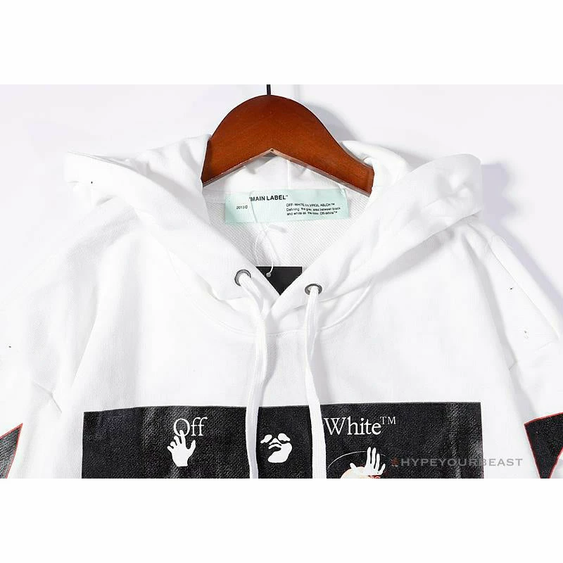 Hoodies & Jackets OFF-WHITE Skull And Writing Hoodie ‘WHITE’
