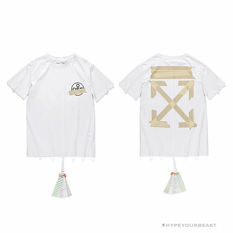 T-Shirts OFF-WHITE Explosive Strip Basic Arrow Tee Shirt ‘WHITE’