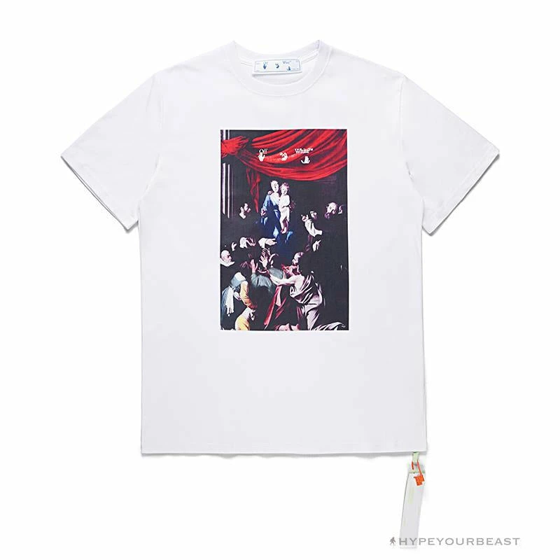 OFF-WHITE Baroque Angel Religious Painting Tee Shirt ‘WHITE’