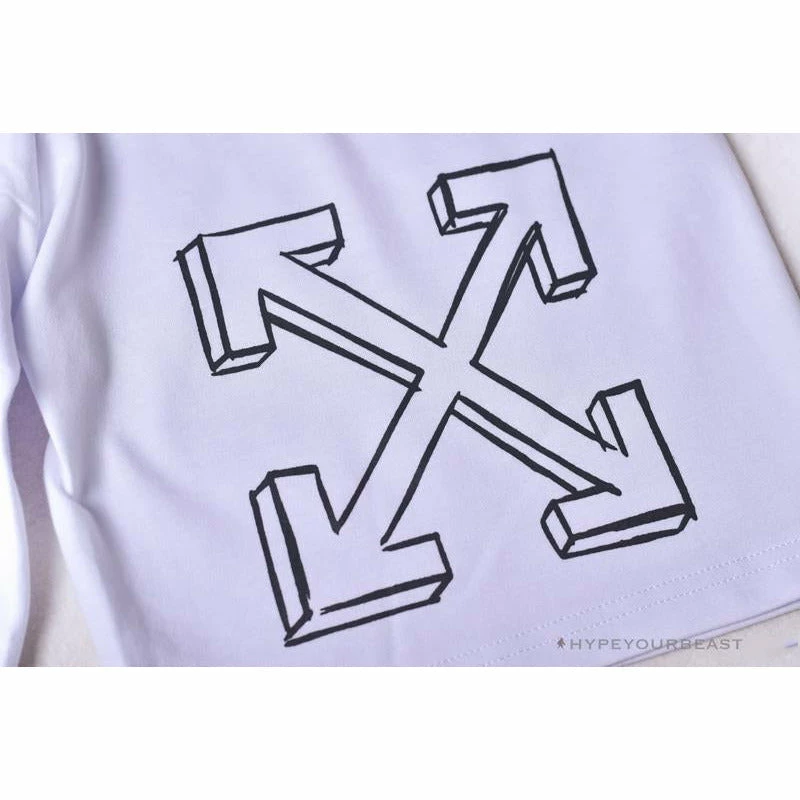 OFF-WHITE Dimensional Sketch Shorts ‘WHITE’ Pants