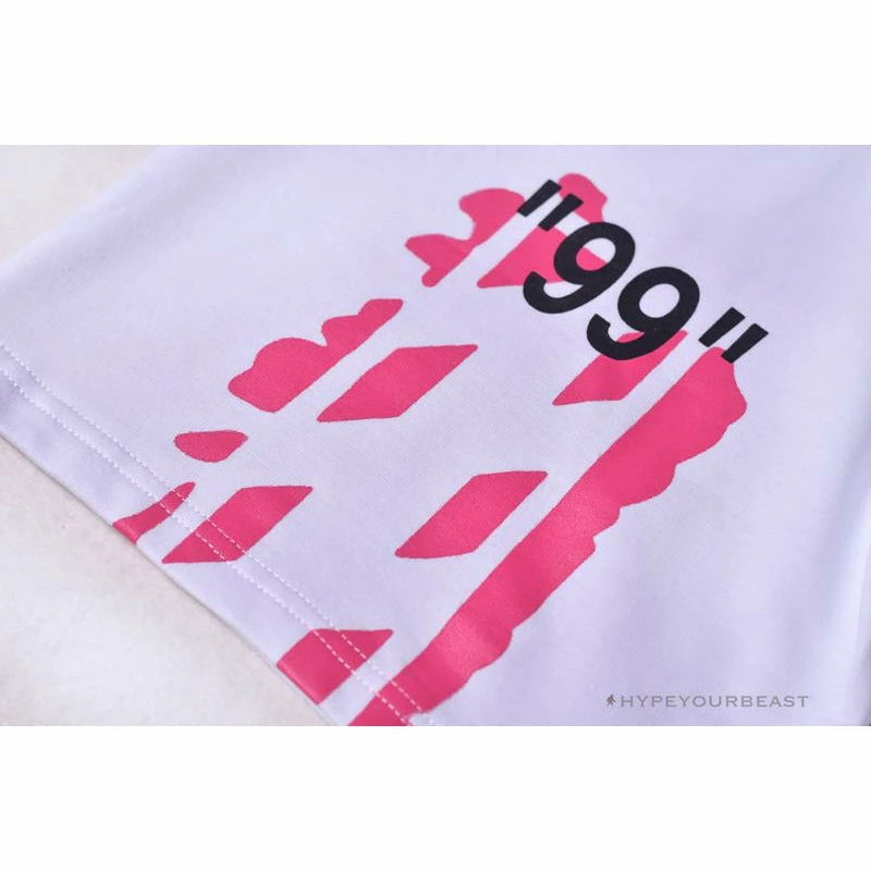 OFF-WHITE 99 X Pink Arrow Shorts ‘WHITE’ Pants
