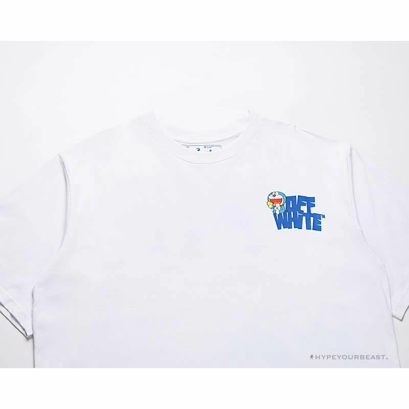 OFF-WHITE Doraemon Stereo Arrow Tee Shirt WHITE T-Shirts