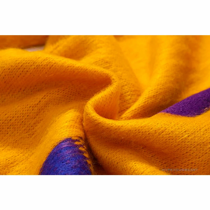 OFF-WHITE Mohair Zip Sweater Hoodie ‘Yellow’