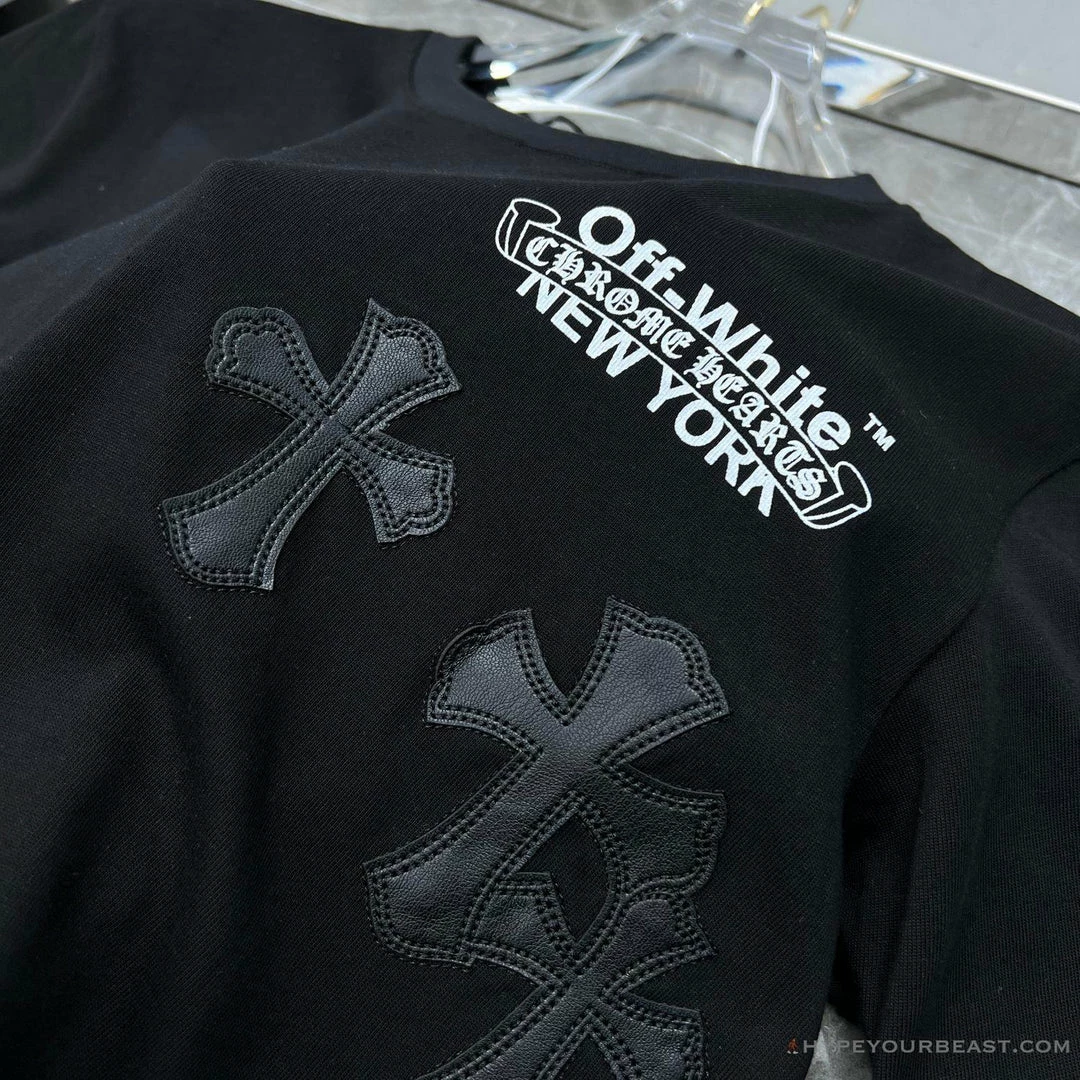 OFF-WHITE Chrome Hearts Tee Shirt ‘BLACK’ T-Shirts