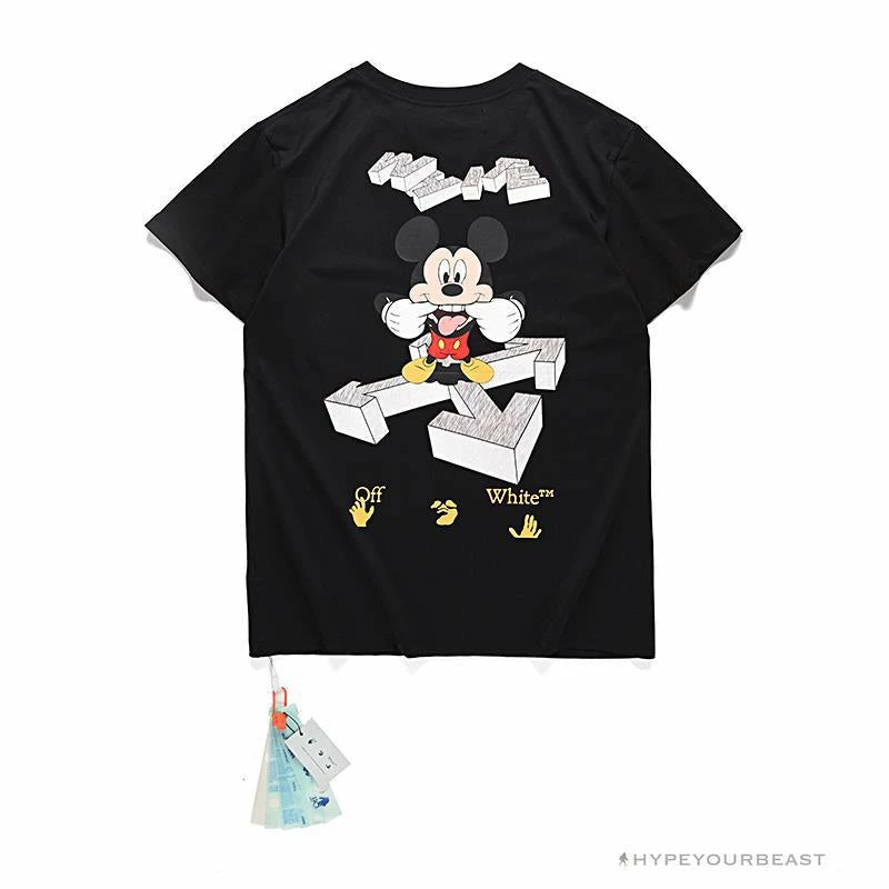 off-white mickey bluff F**e tee shirt ‘black’