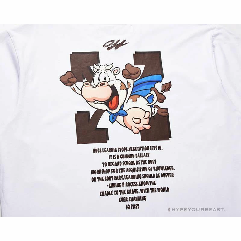 T-Shirts OFF-WHITE Arrow Flying Cow Tee Shirt ‘WHITE’