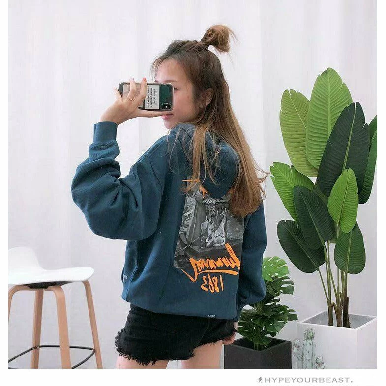 OFF-WHITE CO VIRGIL ABLOH 1863 Monet Hoodie ‘BLUE’ Hoodies & Jackets