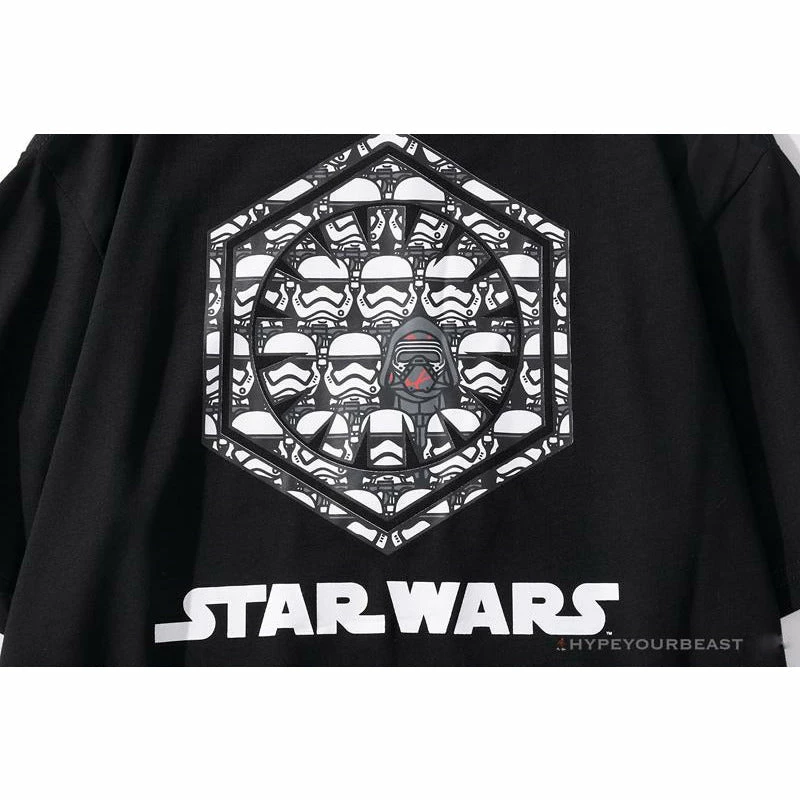 BAPE X Star Wars Collaboration Black Warrior Tee Shirt ‘BLACK’