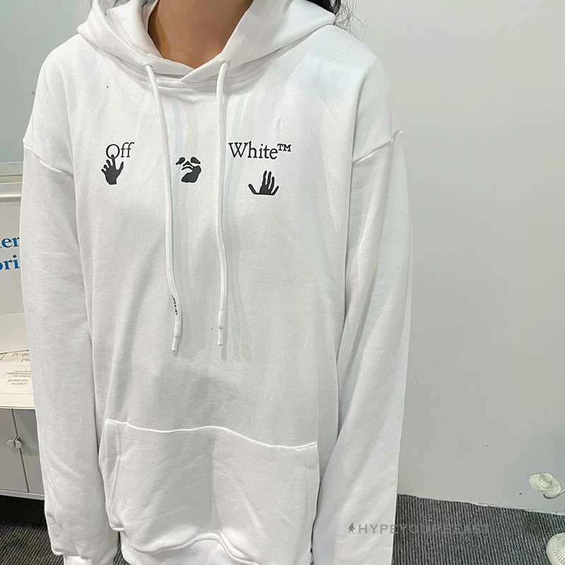 HypeYourBeast Off-White Green Hoodie – White Hoodies & Jackets