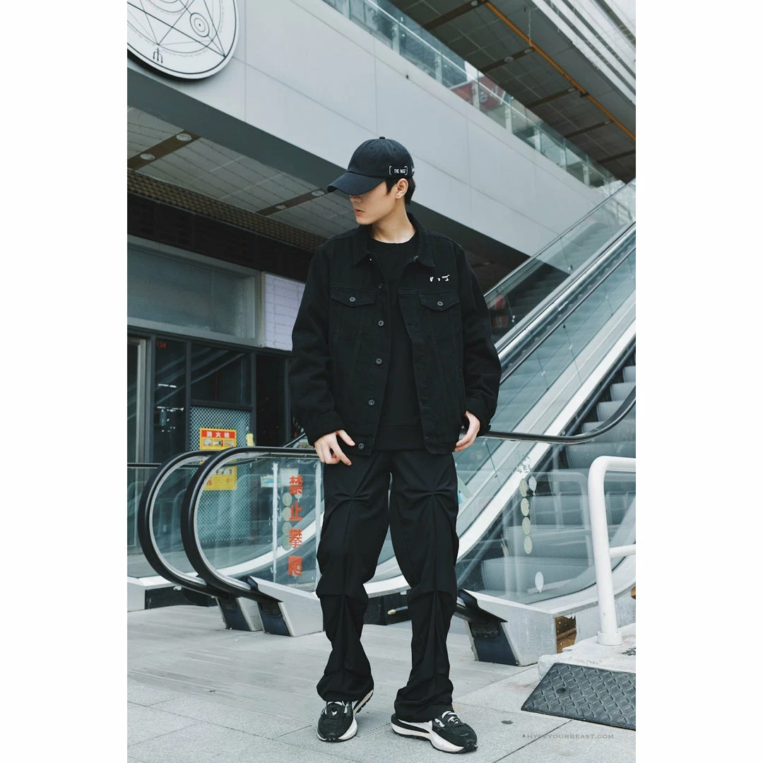 HypeYourBeast Off White Denim Black Jacket – Black Hoodies & Jackets