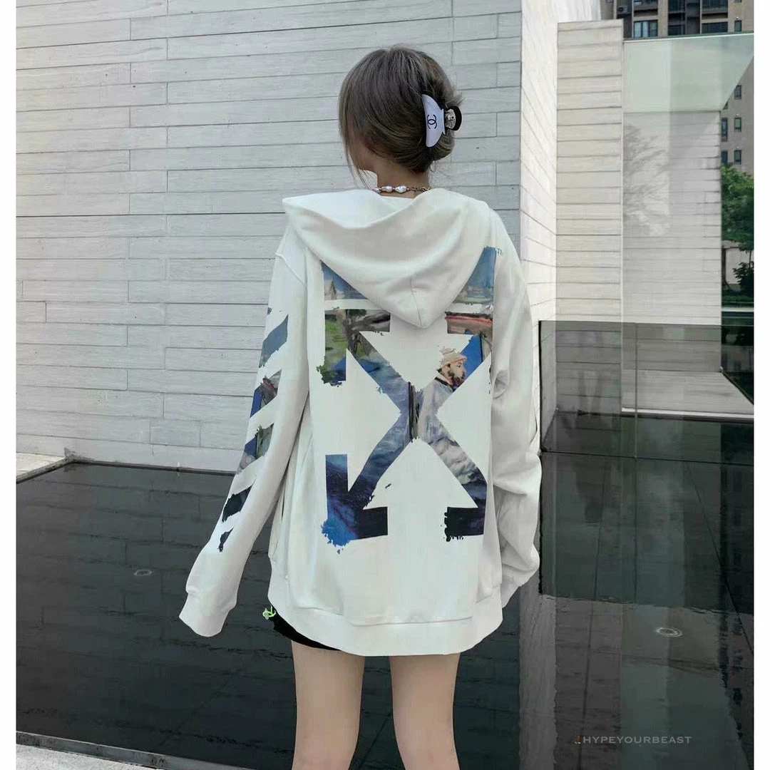 HypeYourBeast Off White Hoodie Vincent Van Gogh White