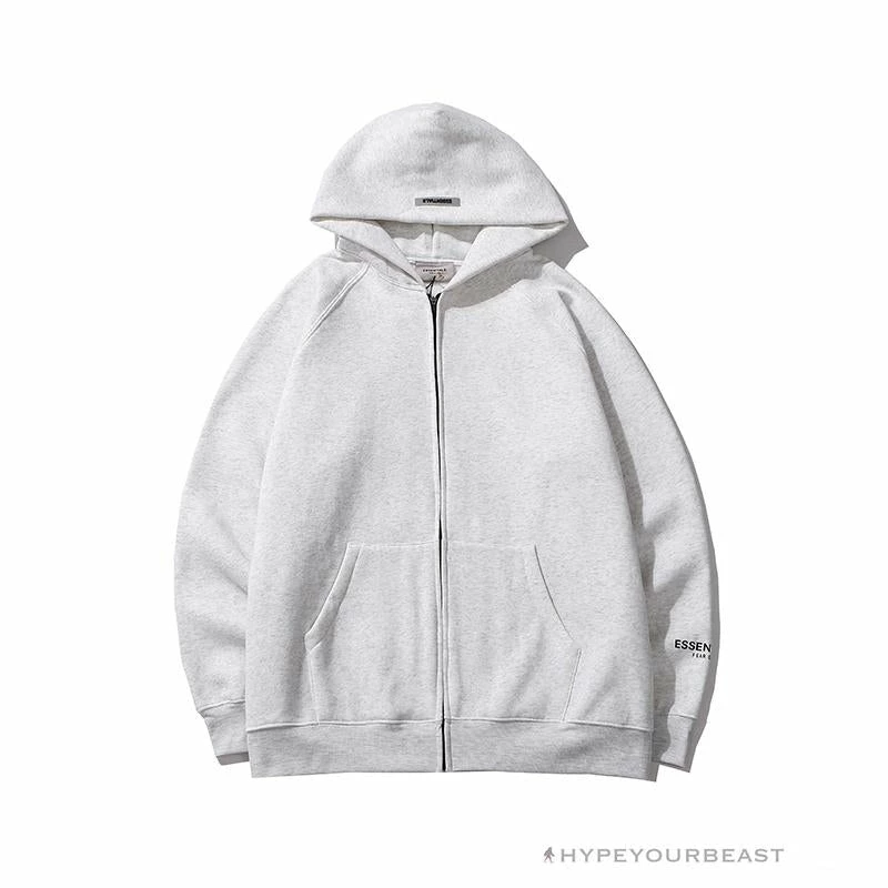HypeYourBeast FOG Hoodie “ESSENTIALS’ Gray Hoodies & Jackets