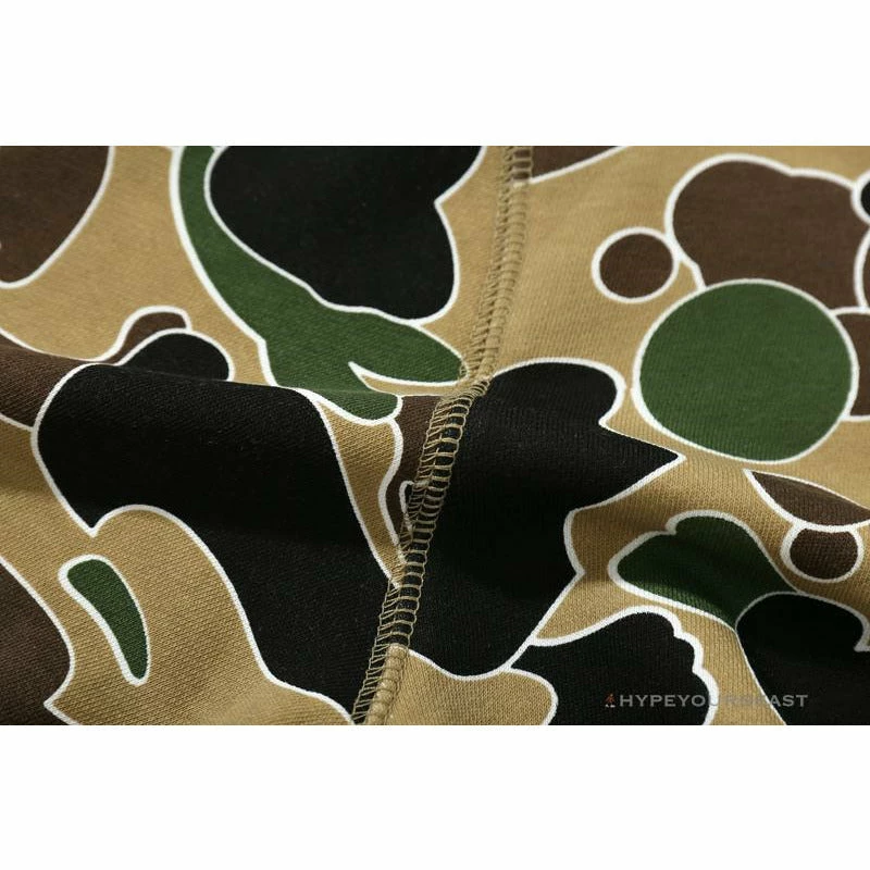 BAPE Shark Head STA Star Camouflage Hoodie ‘YELLOW’ Clothes
