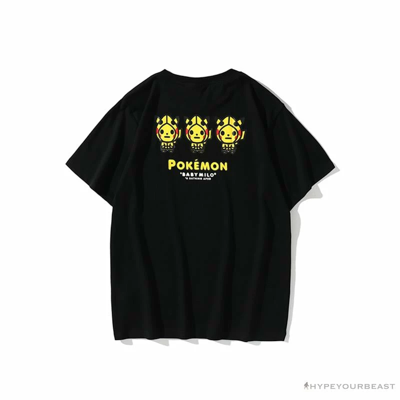 BAPE Baby Milo Pocket Pikachu Tee Shirt ‘BLACK’