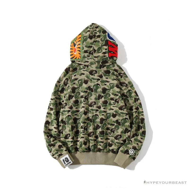Clothes BAPE Chinese Style Ink Camouflage 10th Anniversary Limited Hoodie ‘GREEN’