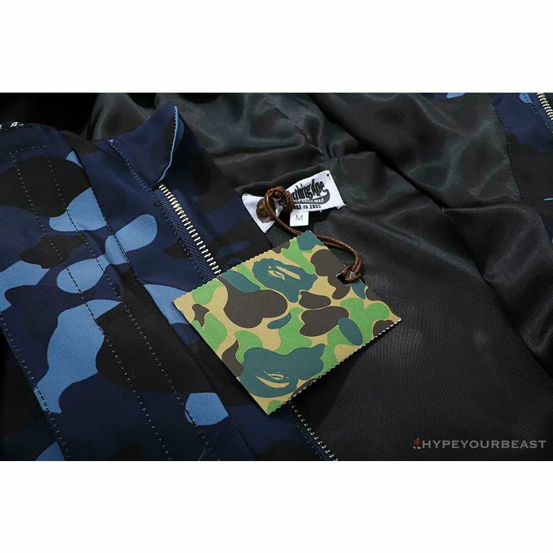 Clothes BAPE X PSG Paris Saint-Germain Camouflage Blue-Red Hoodie