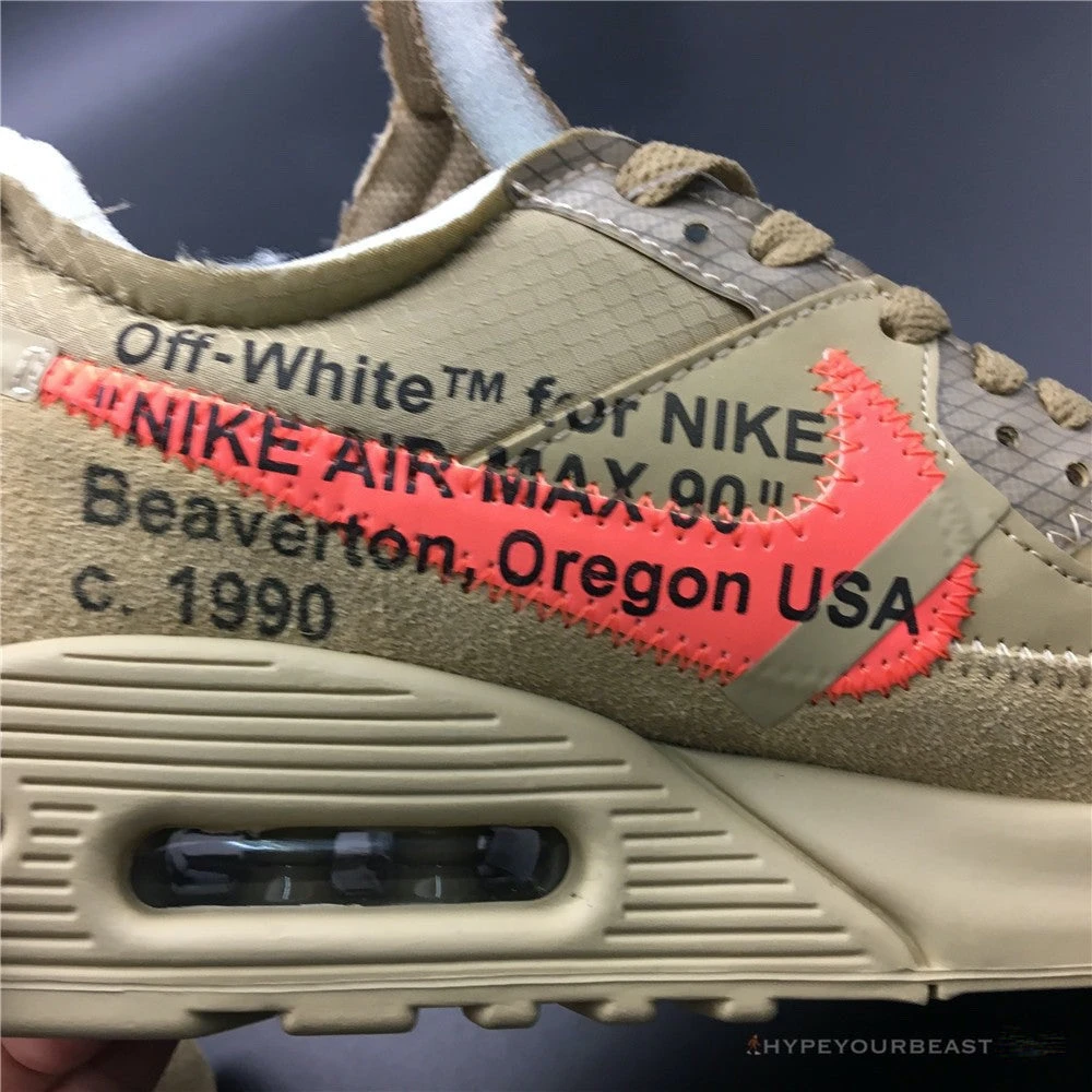 Off White X Nike Air Max 90 “Desert Ore”