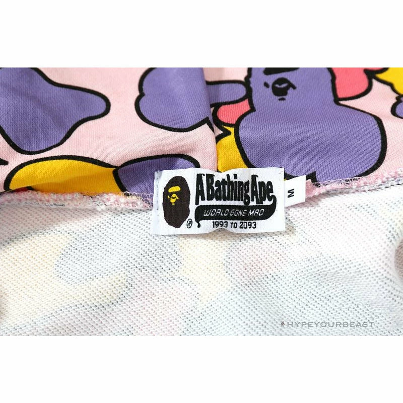 BAPE Shark Head STA Star Camouflage Hoodie ‘PINK’