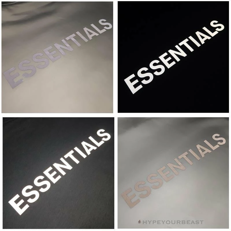 HypeYourBeast FOG Hoodie Reflective ‘ESSENTIALS’ White Hoodies & Jackets